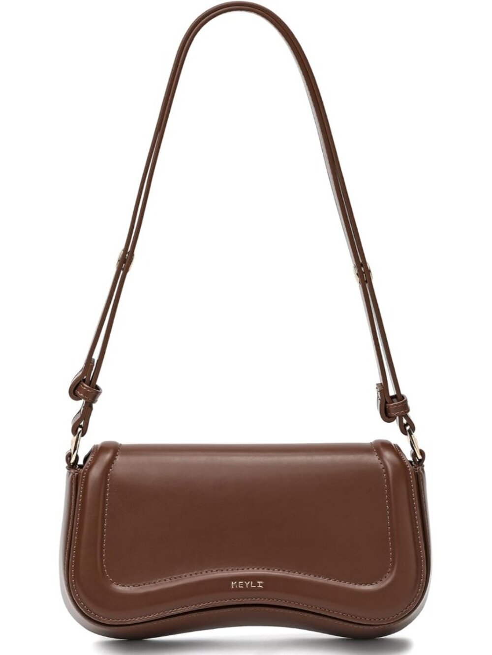 Women's Brown Cross-body Purse Waterproof Leather Small Clutch Shoulder Bag